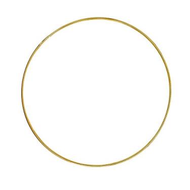 Imagem de Anéis de argola de arame de metal dourado Craft County – Diâmetros de 2, 3, 4, 5, 6 polegadas – Disponível em um único, 5, 10 pacotes – para artesanato, decoração, macramê, 6 Inch, 10 Pack, 1