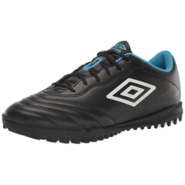 Imagem de Umbro Tênis masculino Tocco 3 League Tf Soccer Turf, Preto/branco/azul, 38