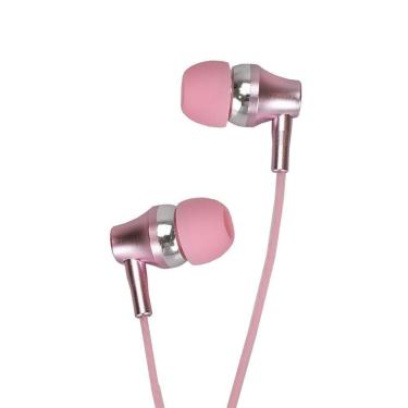 Imagem de Fone De Ouvido Evus Intra Auricular F-09 Premium 3,5mm Rosa
