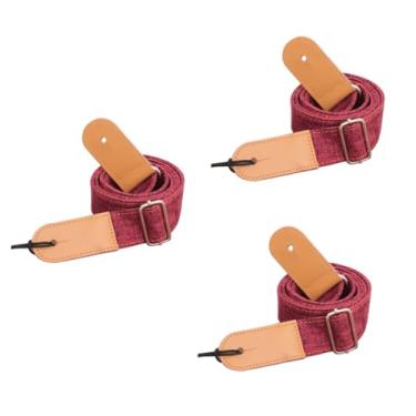 Imagem de IMIKEYA 3 Pecas Alça De Guitarra Faça Você Mesmo Pulseiras De Relógio De Couro Para Mulheres Acessório De Guitarra Cintos De Declaração Para Mulheres Coleira Alça De Pescoço Graves Filho