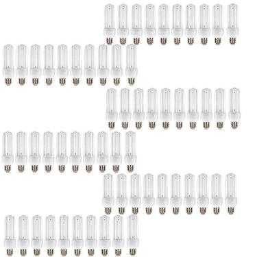 Imagem de Lampada Fluorescente 15w Kit 60 Uni 220v Iluminaçao Branco Frio Luz Decoraçao Ambiente Casa