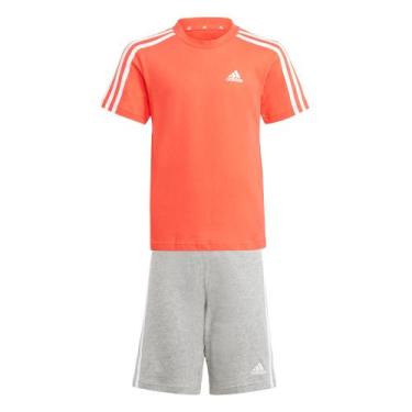 Imagem de Conjunto Camiseta Shorts Essentials 3-Stripes - Adidas