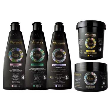 Imagem de Kit Arvensis Shampoo + Condicionador + Ativador Cachos Ondulados e Cacheados + Geleia Alta + 2x1