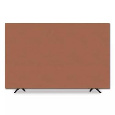 Imagem de Capa contra poeira para TV de 32 a 75 polegadas, tecidos de poliéster elástico, capa para monitor de TV para ambientes internos e externos, cores puras, várias opções de tamanhos