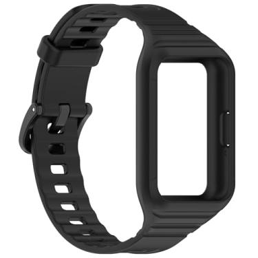 Imagem de MOTONG Pulseira de substituição compatível com Samsung Galaxy Fit 3 – Pulseira de substituição de TPU para relógio de pulso compatível com Samsung Galaxy Fit 3 SM-R390