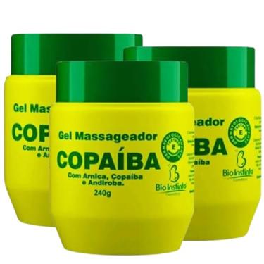 Imagem de 3 Gel Massageador de Copaíba Arnica e Andiroba, 240g, Bio Instinto