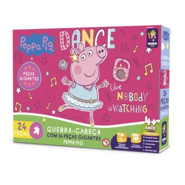 Imagem de QUEBRA CABEÇA GIGANTE 24PÇ PEPPA BAILARINA - PEPPA PIG - MIMO BRINQUEDOS