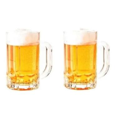 Imagem de Caneca Copo De Chopp Cerveja 400 Ml Zero Grau 2 Peças - Clink