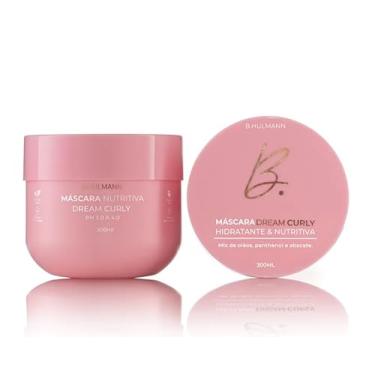 Imagem de Máscara Dream Curly Hidratante e Nutritiva para Cabelos Cacheados, Ondulados e Crespos - Define, Reduz Frizz e Promove Brilho - 300ml - B.Hulmann