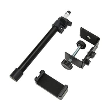 Imagem de Suporte para montagem de mesa, retrátil de metal multiuso ajustável para câmera, suporte de mesa para fotografia