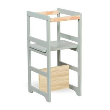 Imagem de Decoratta Torre De Aprendizagem Montessori 4 Em 1 Laqueada Verde Cha