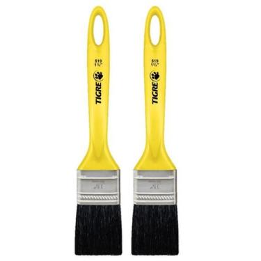 Imagem de Kit 2 Pincel Trincha Para Pintura Tigre Media 519 1 1/2 Polegadas Cerd