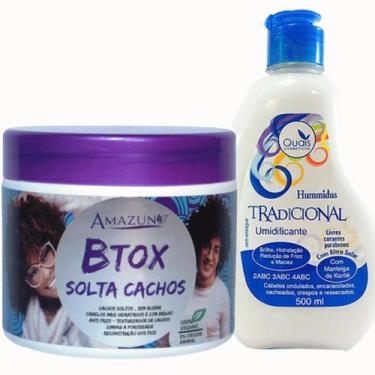 Imagem de Amazun Btox Solta Cachos Anti Frizz Cachos Soltos 500g - Creme de Pent