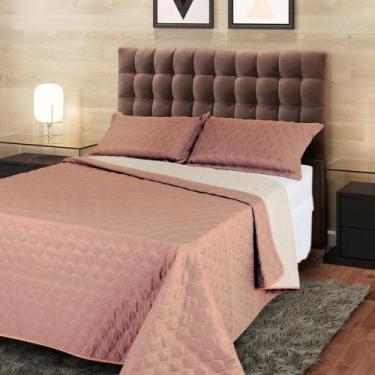 Imagem de Cobre Leito Colcha Realize Bordado Casal Queen - Dupla Face - JGM CONF