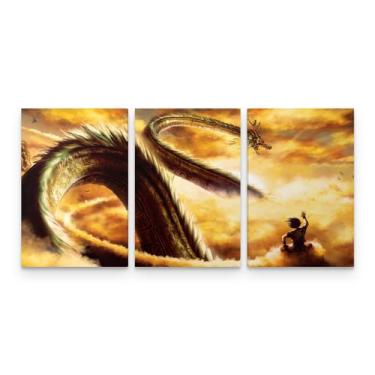 Imagem de Quadro Dragon Ball Z Goku Super Sayajin em Mosaico - Loja Wall Frame