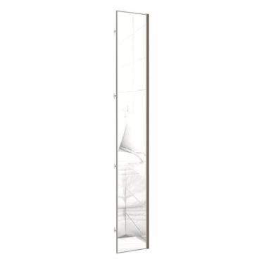 Imagem de Porta Lateral Closet para Roupeiro 4 Portas com Espelho e Puxador Perf