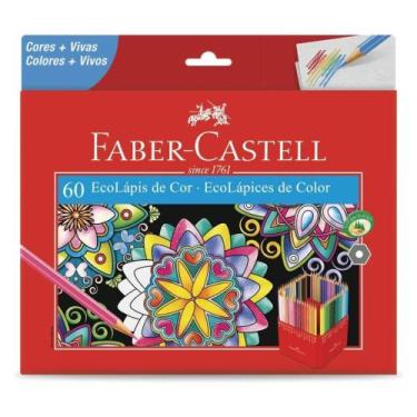 Imagem de Lápis de Cor Faber-castell Sextavado 60 Cores - FABER CASTELL LINHA VE