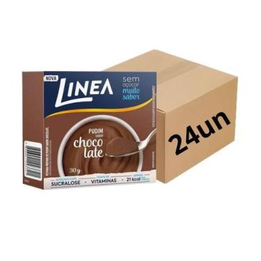 Imagem de Pó para Pudim De Chocolate Linea 25g Caixa Com 24 Un
