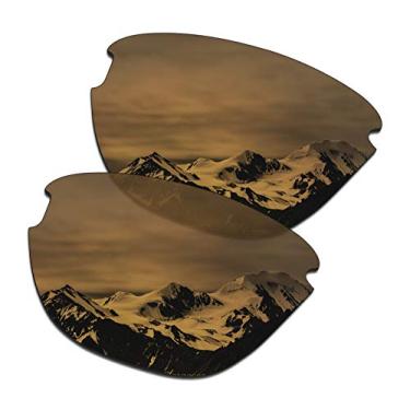 Imagem de SmartVLT Lentes de substituição masculinas bronze dourado para óculos de sol Oakley Frogskins Lite OO9374