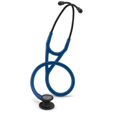 Imagem de Estetoscópio Littmann Cardiology IV - Azul com Preto e Conector Preto 