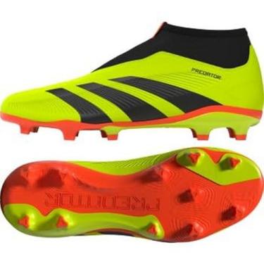 Imagem de adidas Tênis infantil unissex League Predator 24 sem cadarço firme, Team Solar Amarelo/Preto/Vermelho Solar, 10.5 Little Kid
