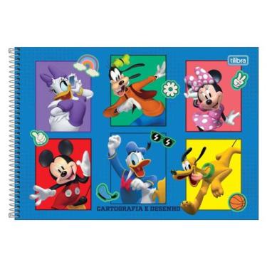 Imagem de Caderno Espiral Cartografia e Desenho Mickey Mouse - Tilibra