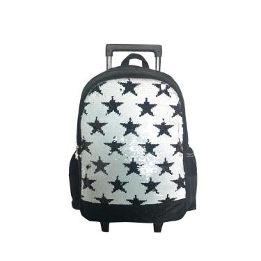 Imagem de Mochila Carrinho Sweet Girl Santino Preto/Branco