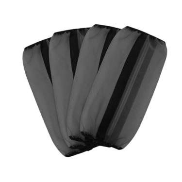 Imagem de simhoa 4x botas de mosca de cavalo protetora perna solta envoltório respirável elegante evita cavalos de mosca perneiras para cavalo, Preto