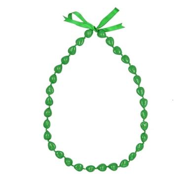 Imagem de QRH Colar de Nozes Kukui Lei de Formatura Class of 2025 Colar Colorido de Nozes Grossas Laço Havaiano Luau Lei Colar para Mulheres e Homens, Madeira, Sem Pedra Preciosa