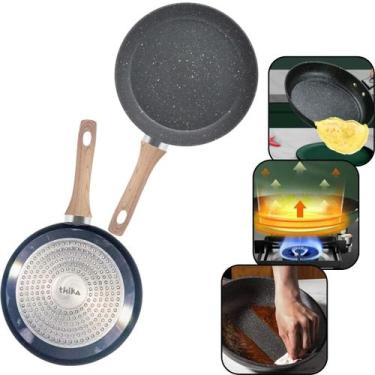 Imagem de Frigideira Indução Frita Sem Óleo Antiaderente Multiuso 18cm - THIKA