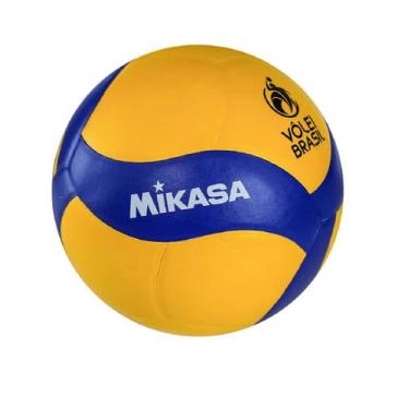 Imagem de Bola De Voleibol Mikasa V390w Amarelo E Azul - Padrão FIVB - Ref MK000