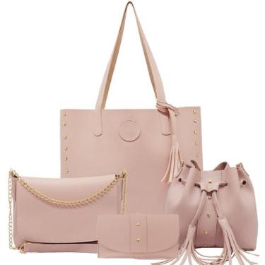 Imagem de Kit Bolsa + Necessaire - Duodrop, Nude