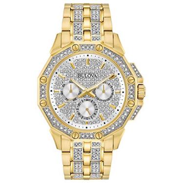Imagem de Relógio masculino Bulova 98C126 Swarovski Crystal Pave Pulseira