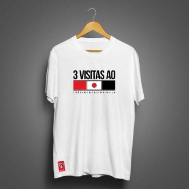 Imagem de Camiseta São Paulo Masculina Zé Carretilha Japão SPFC, Branco, GG