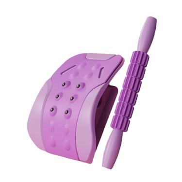 Imagem de Kokiya Massageador lombar com rolo de massagem para relaxamento muscular e prancha espinhal portátil para cadeira e cama, Tolet