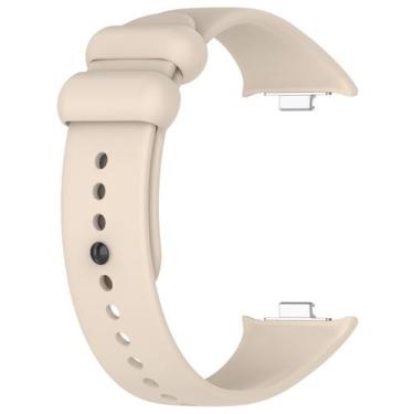 Imagem de Pulseira Silicone Compatível Redmi Watch 4 - Poolsy, Creme