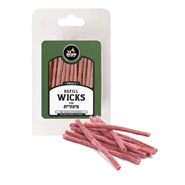 Imagem de Ner Mitzvah Pavios De Algodão Para Pequenos Recipientes Tzinores, Suporte Velas Reposição, Copo Óleo, Uso Multiuso (Pacote Com 50)