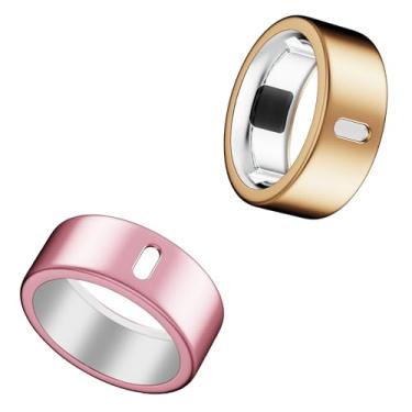 Imagem de Capa compatível com Oura Ring Gen 4/Gen 3 Horizon/Gen 3 Heritage, (não compatível com Oura Ring 4-Ceramic), carrega diretamente, protetor de dedo de TPU resistente para treino, mulheres, homens, ouro