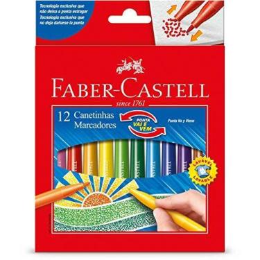 Imagem de Caneta Hidrografica Vai E Vem 12 Cores - FABER-CASTELL