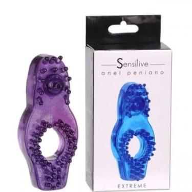 Imagem de Anel Peniano Extreme Massageador Em Silicone Acessório Íntimo para Ereção e Estímulo KT832 (LILÁS)