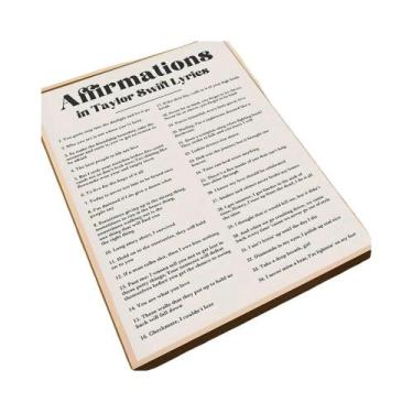 Imagem de Taylor Swift Afirmações Eu Te Amo Pôster Autoadesivo Decoração De Pare