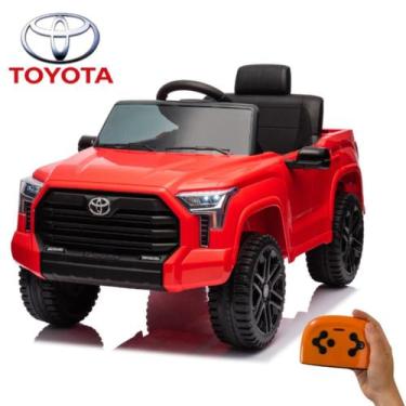 Imagem de Mini Carro Elétrico Toyota Tundra Vermelho 12v Licenciado, Controle Re