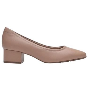 Imagem de Sapato Modare Ultra Conforto Salto Bloco Feminino, Nude, 36