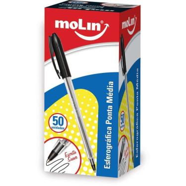 Imagem de Caneta Esferográfica Ponta Media 1,0Mm Preta 50Un