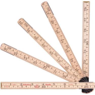 Imagem de Escala Métrica 2 Metros 10 Dobras Madeira Natural - Vonder