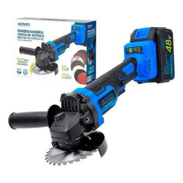 Imagem de Lixadeira Esmerilhadeira Angular 48v 25 Peças 20000mah - Exbom