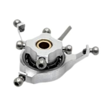 Imagem de YIJU RC Helicóptero Swashplate Aeronave Parte de reposição Fácil instalação DIY Reparando a placa, Atualizar parte para Wltoys RC Helicopter, Argent