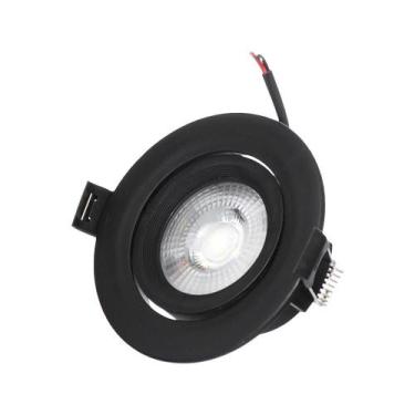 Imagem de Luminária Spot Redondo Preto 5W 6500K Western