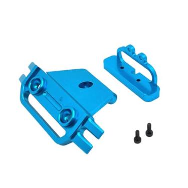 Imagem de menolana Protetor frontal de carro RC 1/14, proteção de esteira RC, alumínio, conjunto de manutenção confiável, substituição de barra de proteção de metal para, Azul