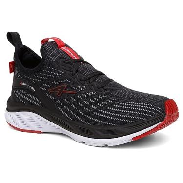 Imagem de Tênis Masculino Corrida Treino Fit Academia Advanced PRO Run Cor:Preto-Vermelho;Genero:Masculino;Tamanho:37